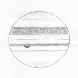 Зарисовка Юпитера
